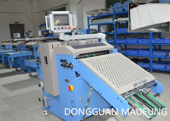China Fully Auto Notebook Punching Perforating Machine For Spiral Wire Double Wire Notebooks Binding MF-PM420