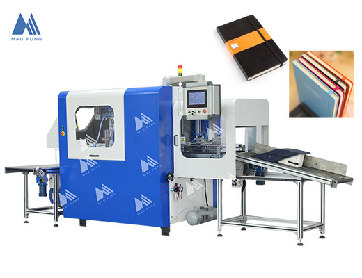 Tamaño A4 Máquina de inserción de carcasa dura totalmente automática de banda elástica de tapa dura Máquina de encuadernación de libros MF-FEM450