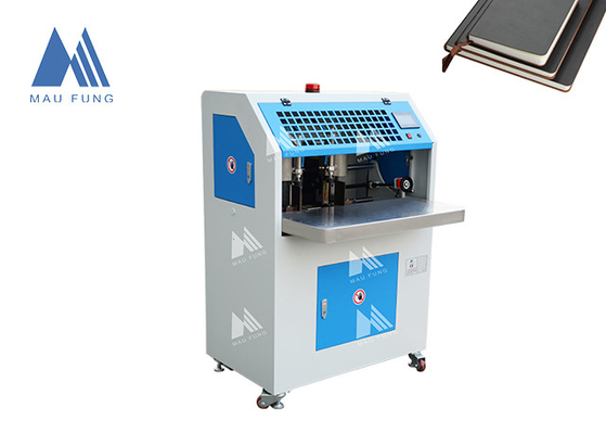 Máquina de corte de esquina neumática de doble cabeza de cubierta suave para encuadernación de libros MF-DCM470