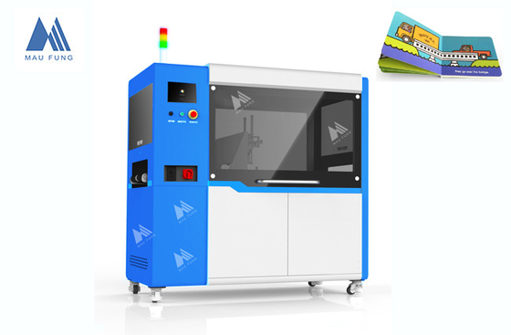 Alta velocidad totalmente automática doble cabeza niños libros de tablero máquina de corte de esquina redonda MF-ACM380