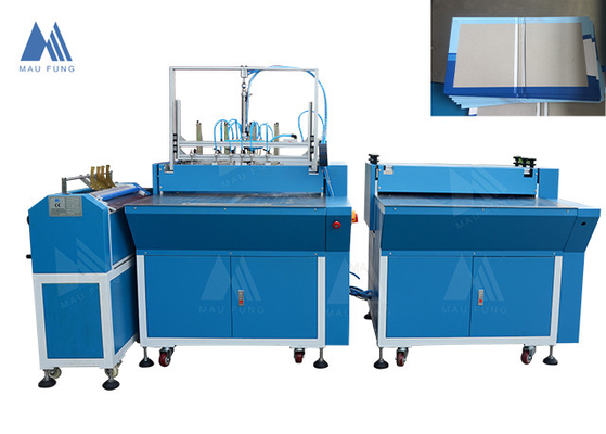 Máquina de envoltura de cartón gris de doble estación para la fabricación de estuches de libros MF-SCM500A2