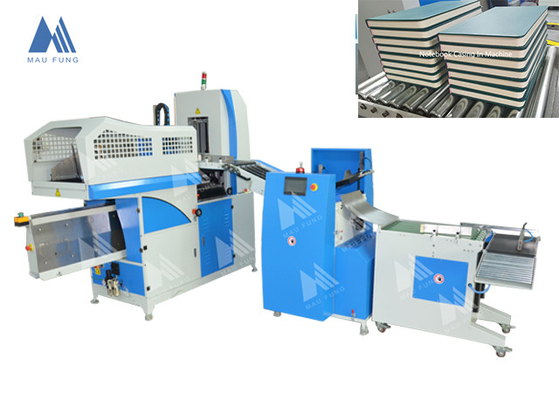 Carcasa de libros totalmente automática en la máquina con una estación de prensado y crecimiento Maufung MF-FAC390