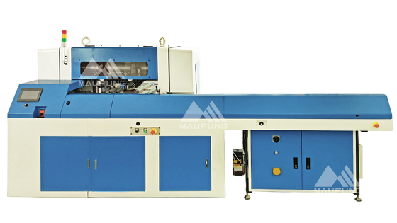 Máquina automática de recortado de tres cuchillos Janpanese Keyance Sistema de control PLC Sistema ISM de acoplamiento escalable