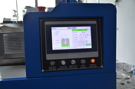 Máquina de encolado inteligente, pegamento de gelatina, ahorro de hasta un 20%, limpieza con un solo toque, calentamiento programado, ajuste de pegamento inteligente
