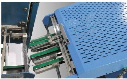 Punzonadora de papel del cuaderno completamente auto de China Maufung para los cuadernos del Gemelo-lazo del alambre-o que atan MF-PBM350