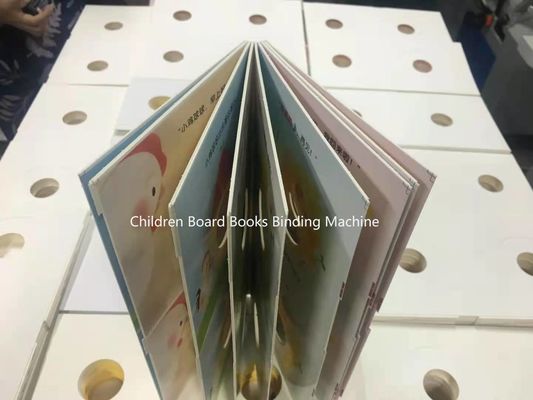 Maufung Niños Cartón de dibujos animados de tabla a tabla máquina de hacer libros tabla a tabla máquina de pegar libros MF-PF400