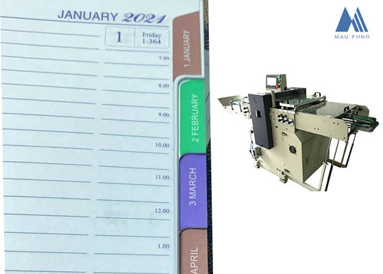 Los cuadernos completamente autos de los diarios ponen en un índice a Tab Punching Machine MF-PBM350