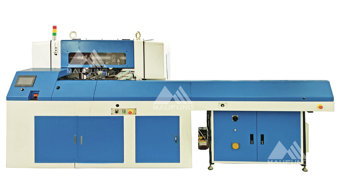 Máquina automática de recortado de tres cuchillos Janpanese Keyance Sistema de control PLC Sistema ISM de acoplamiento escalable