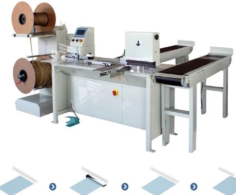 CE Twin Coil 25pcs/Min 360mm Máquina de encuadernación de libros en espiral MF-SDM360